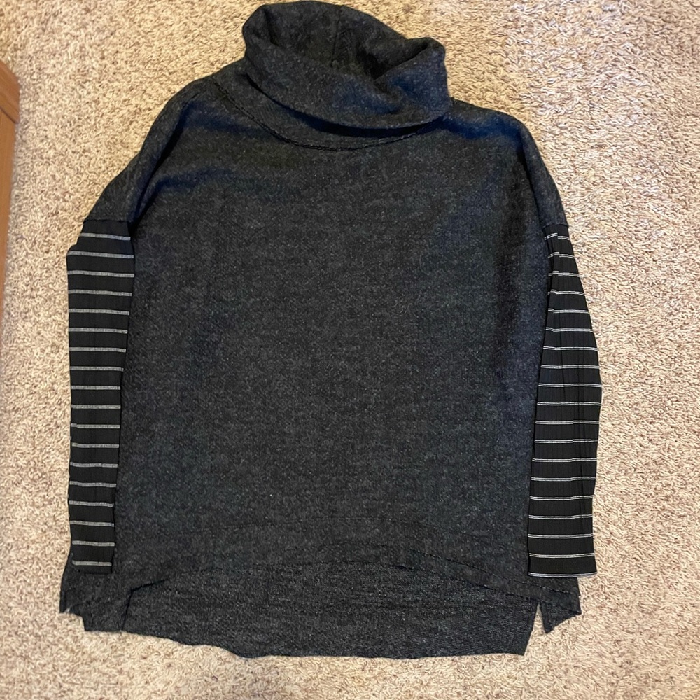 Women’s Charcoal Gray Turtleneck Sweater